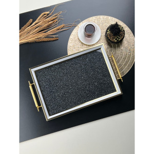 DUKA COLLECTION ELİZABETH SİMLİ TEPSİ BÜYÜK BOY