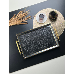 DUKA COLLECTION ELİZABETH SİMLİ TEPSİ BÜYÜK BOY