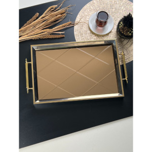 DUKA COLLECTION ELİZABETH AYNALI TEPSİ BÜYÜK BOY