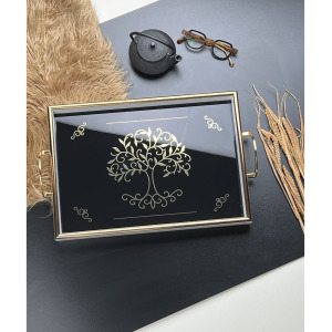 DUKA COLLECTION DİKDÖRTGEN QUENN TEPSİ BÜYÜK BOY