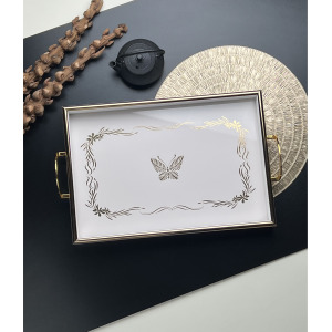 DUKA COLLECTION DİKDÖRTGEN QUENN TEPSİ BÜYÜK BOY