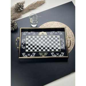DUKA COLLECTION DİKDÖRTGEN QUENN TEPSİ BÜYÜK BOY